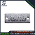 custom low price elegant metal logo decorative nameplates jewellry label bags tag